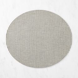 Italian Leather Coated Striped Placemat