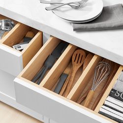 Hold Everything Deep Drawer Dividers, Ashwood, Set of 4