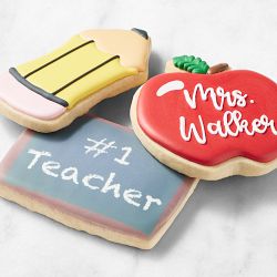 Personalized Teacher Appreciation Cookies, Set of 3