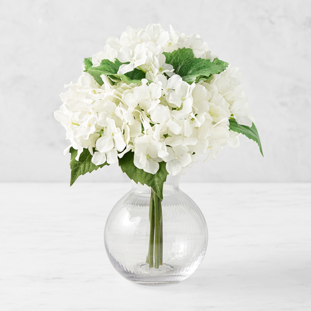 Real Touch Faux Small White Hydrangea Bundle