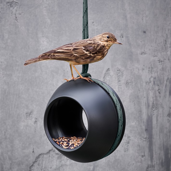 Recycled Birds Hanging Feeder Ball, 3.7"