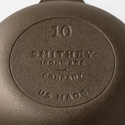 Smithey Seasoned Cast Iron Chef Skillet Set, 8&quot; &amp; 10&quot;