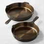 Smithey Seasoned Cast Iron Classic Skillet Set, 10" & 12"