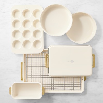 GreenPan&#8482; Reserve Ceramic Nonstick Bakeware, Cream, Set of 7