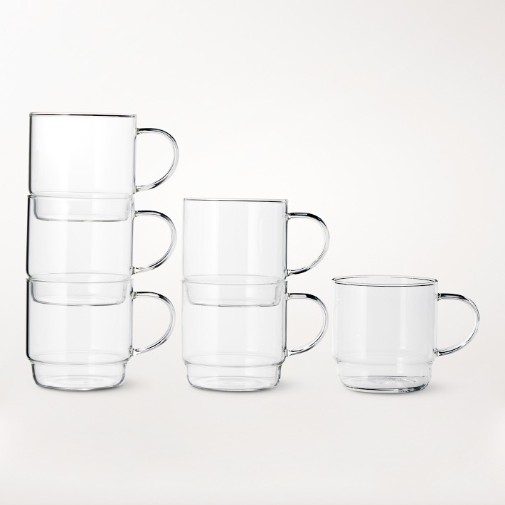 Williams Sonoma Pantry Stacked Mugs, Set of 12