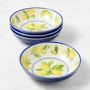 Lemon Outdoor Melamine Bowls, Set of 4