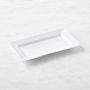Pillivuyt Plisse Porcelain Rectangluar Hors d'Oeuvres Tray, Set of 2