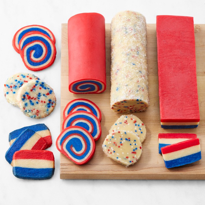 Patriotic Slice & Bake Cookies, Immediate Delivery