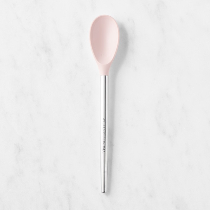 Williams Sonoma Stainless-Steel Silicone Spoon, Dusty Rose