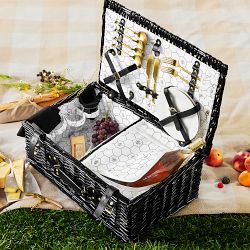 Williams Sonoma Honeycomb Picnic Basket