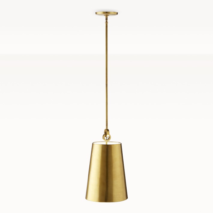 Chain Link Pendant, Antique Brass