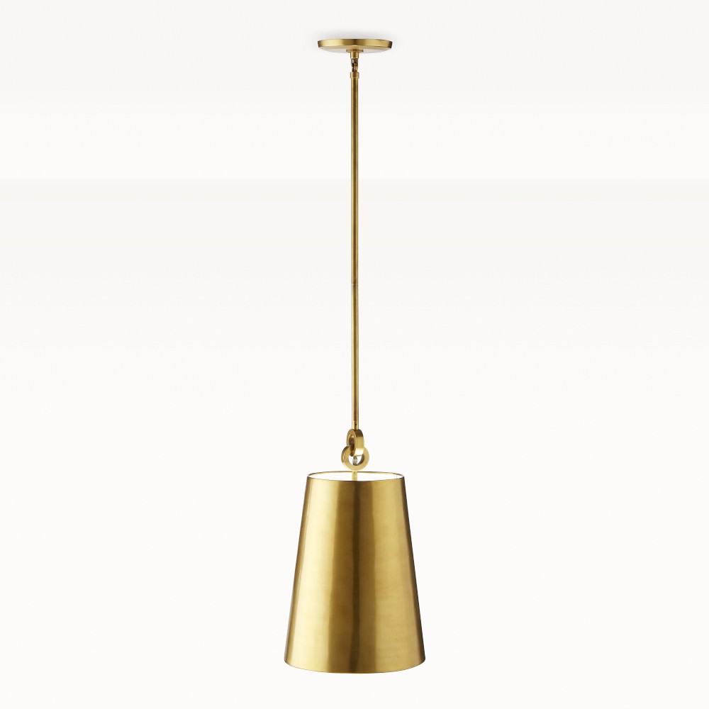 Chain Link Pendant, Antique Brass