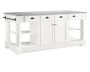 Barrelson Kitchen Island with Italian Basalt Top (84&quot;)