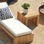 Larnaca Outdoor Teak Side Table (24&quot;)