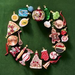 Peppermint Candy Ornaments, Set of 9
