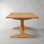 Swedish Trestle Extendable Rectangular Dining Table (84&quot;-116&quot;)