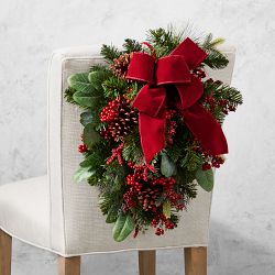 Tis the Season Faux Chair Swag