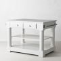 Barrelson Single Kitchen Island with Marble Top (49&quot;)