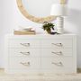 Burl Wood Round Wall Mirror