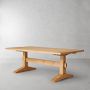 Swedish Trestle Extendable Rectangular Dining Table (84&quot;-116&quot;)