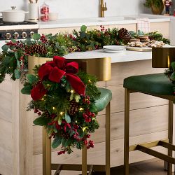 Tis the Season Faux Chair Swag