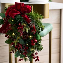 Tis the Season Faux Chair Swag