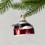 Williams Sonoma Red Tea Kettle Ornament