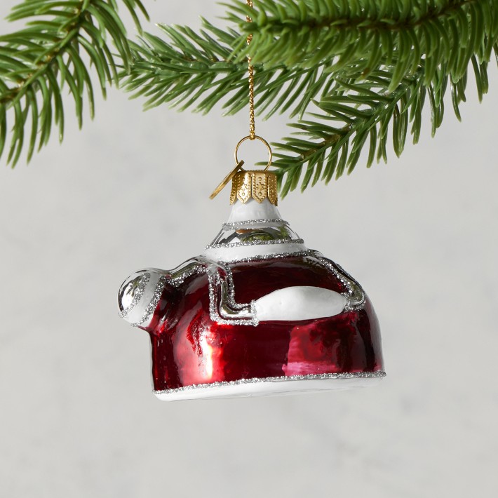 Williams Sonoma Red Tea Kettle Ornament