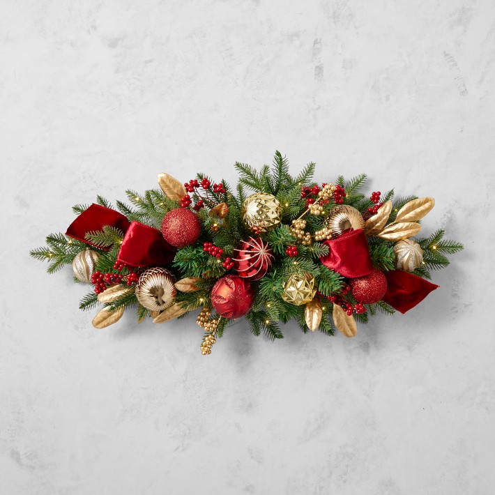 Twas the Night Before Christmas Pre-Lit Faux Centerpiece