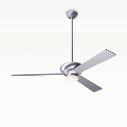Altus Ceiling Fan, Brushed Aluminum Finish, 52" Aluminum Blades, 17W LED, Fan & Light – 3 Wire