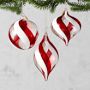Peppermint Twist Ornaments, Set of 3