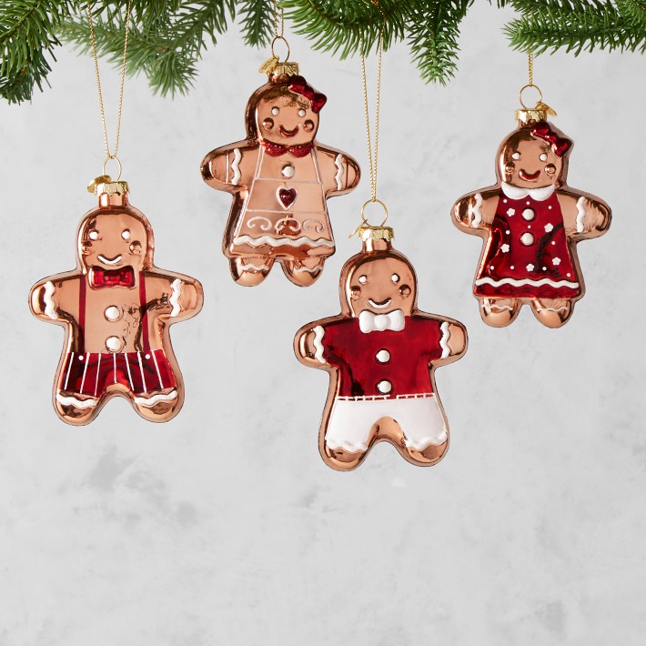 Gingerbread Buddies Ornaments, Set of 4