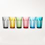 DuraClear® Tritan Outdoor Multicolored Faceted Tumblers,17 oz, Set of 6