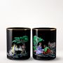 Sheila Bridges x Williams Sonoma Harlem Toile Double-Old Fashioned Glasses, Set of 4