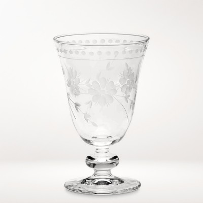 Vintage Etched Water Glass, Each