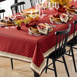 Sicily Red Tablecloth, 70" X 108"