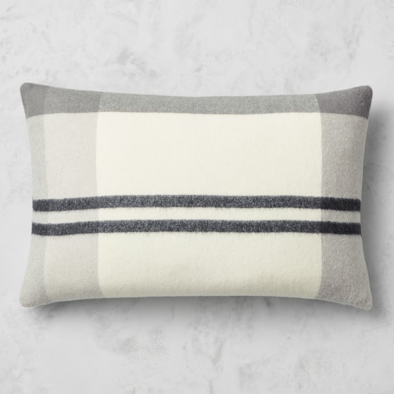 Plaid Lambswool Pillow Cover | Williams Sonoma
