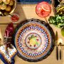 Sicily Red Outdoor Melamine Salad Plates, Set of 4
