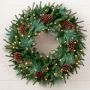 Balsam Hill Mixed Evergreen Pre-Lit Faux Wreath &amp; Garland