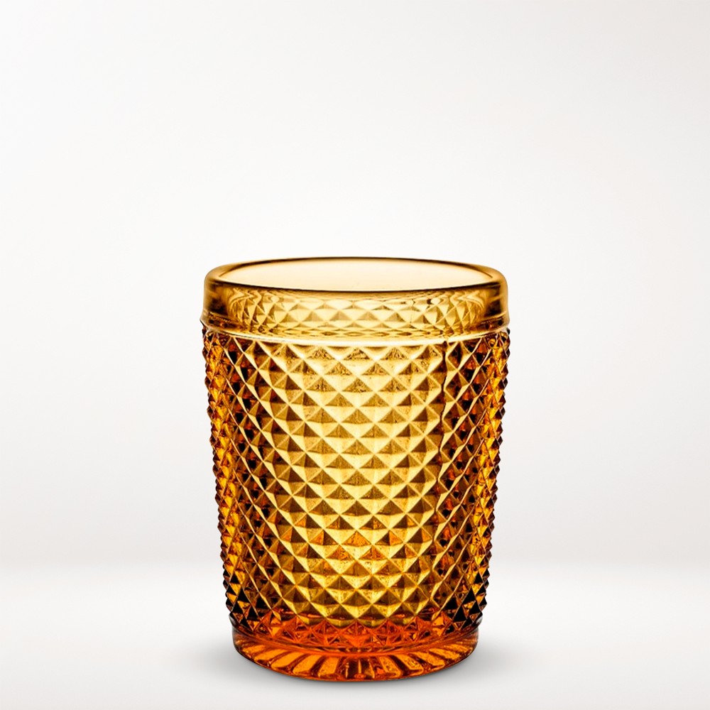 Vista Alegre Bicos Old Fashioned Glasses, Set of 4, Amber