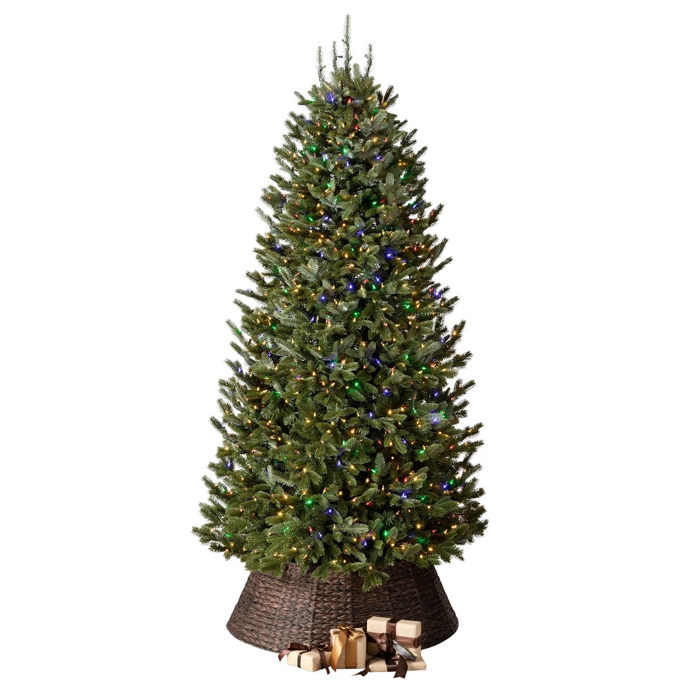 OPEN BOX: Balsam Hill Most Realistic Fraser Fir Narrow Faux Tree, 7.5' LED Color+Clear
