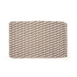 Fog Gray & Sand Doormat, Large, 21" X 34"