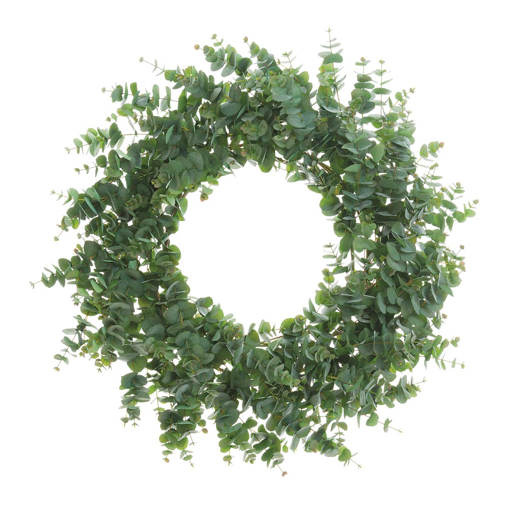 Eucalyptus Faux Wreath, 45"