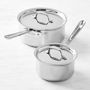 All-Clad D3 Tri-Ply Stainless-Steel Saucepan Set, 1 1/2 & 3-Qt.