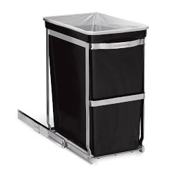 simplehuman™ 30-L. Under Counter Pull-Out Can, Stainless-Steel