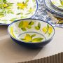 Lemon Outdoor Melamine Bowls, Set of 4