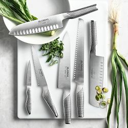 Global Classic Hollow-Ground Vegetable Knife, 7&quot;