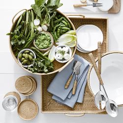 Light Woven Chip &amp; Dip with Bowl