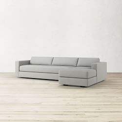 Carlton Square Arm 2-Piece L-Shape Chaise Sectional (126&quot;)