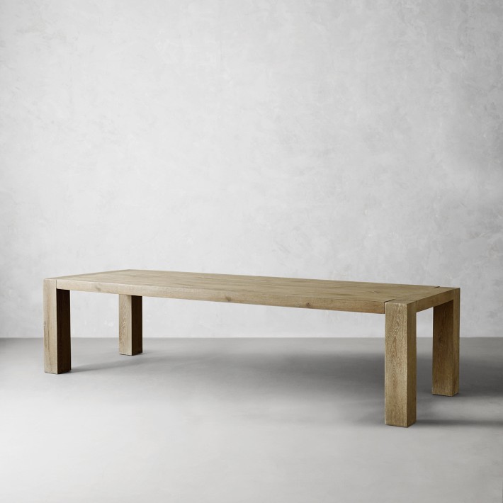 Montauk Parsons Rectangular Dining Table, Seadrift (82&quot;-118&quot;)